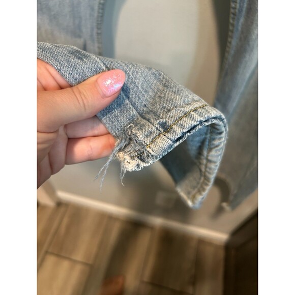 Wrangler Mens Jeans Relaxed Fit Straight 38x27 Blue Faded - Picture 3 of 10